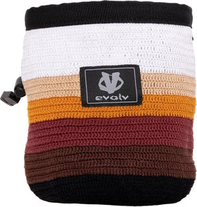 Evolv Chalk Bag RoundTangular (Fire Orange & Black) With Belt New 10-5