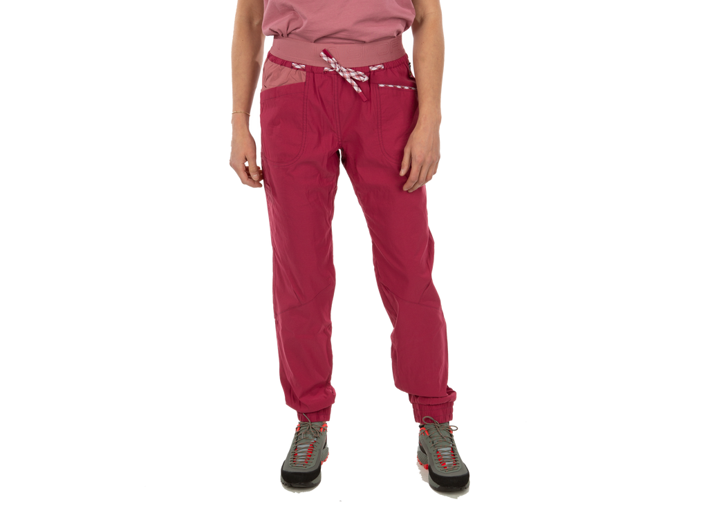 La Sportiva Mantra Pant - Women's , Color: Slate, Red Plum/Blush
